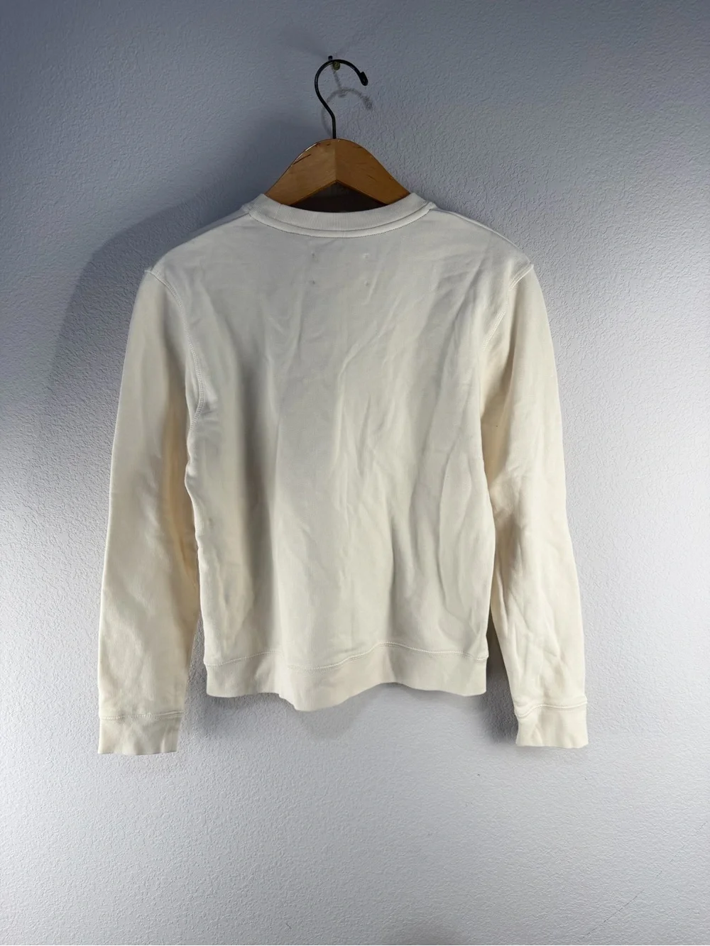Tory Burch French Terry Love Appliqué Sweatshirt Sz M